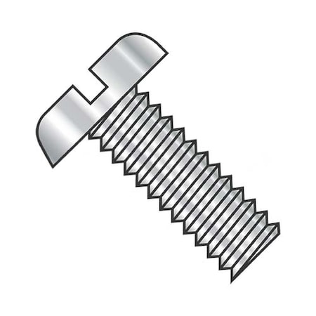 Usa Industrials #0-80 x 5/8 in Slotted Pan Machine Screw, Plain 18-8 Stainless Steel BULK-SCRW-3180